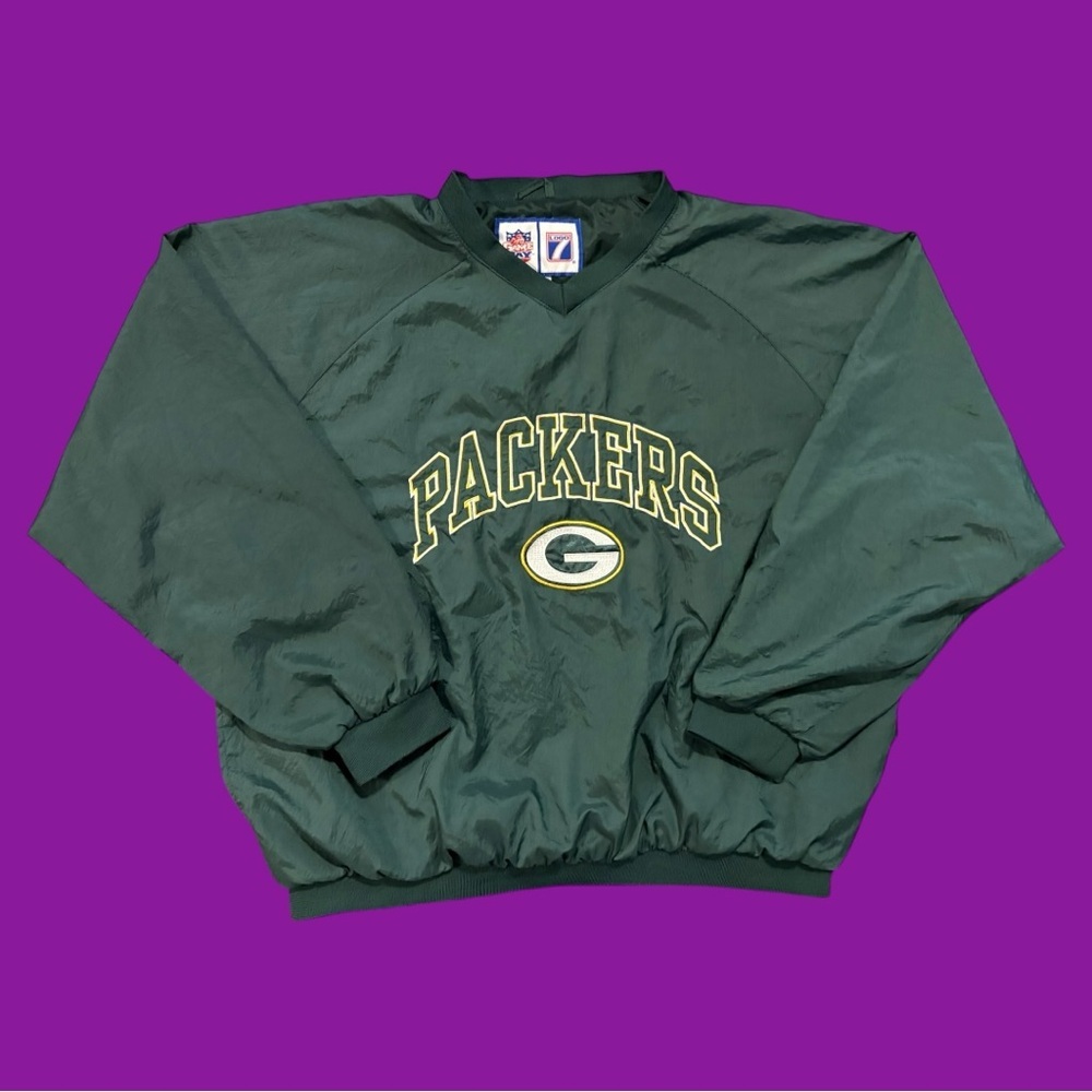 90s Packers Logo 7 Performance Crewneck